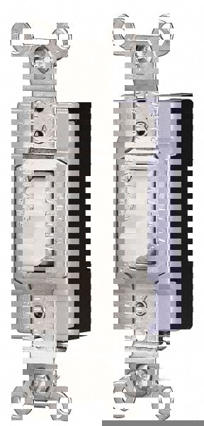 3 Pole, 120 to 277 VAC, 15 Amp, Industrial Grade Toggle Three Way Switch